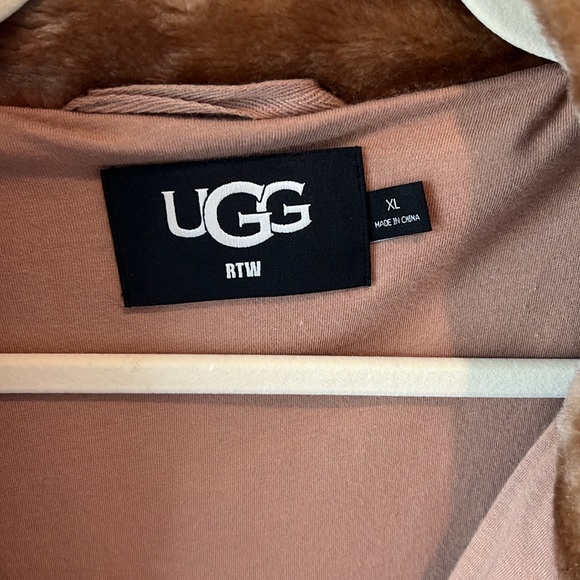 UGG Women's Brown Faux Fur Jacket - Picture 2 of 2